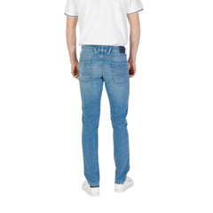 Blue Cotton Skinny Jeans