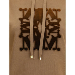 سويت شيرت من الصوف باللون البيج