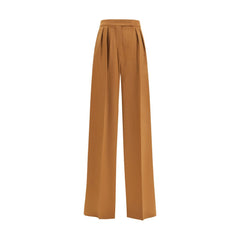 Beige Camel Hair  Casual Pants