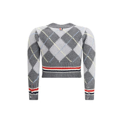 Argyle V-Neck Cardigan