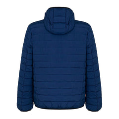 Blue Polyester Men's Quilted Jacket