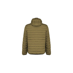 Green Polyester Men's Quilted Jacket