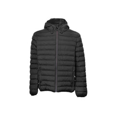 Black Polyester Men's Quilted Jacket