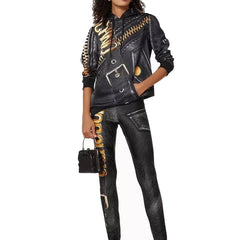 بلوزة من البوليستر الأسود