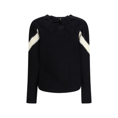 Wool Sweater with a bow at the back