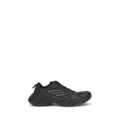 Black Calf Leather Bos Taurus Athletic Sneakers