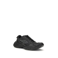 Black Calf Leather Bos Taurus Athletic Sneakers