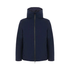 Blue Polyester Jackets &amp; Coat