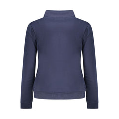 Blue Cotton Women Sweatshirt