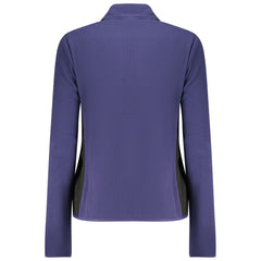 Blue Polyester Women Sweatshirt