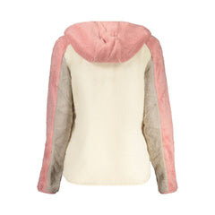 هوديي أبيض من البوليستر للنساء