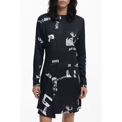 Black Elastane Dress