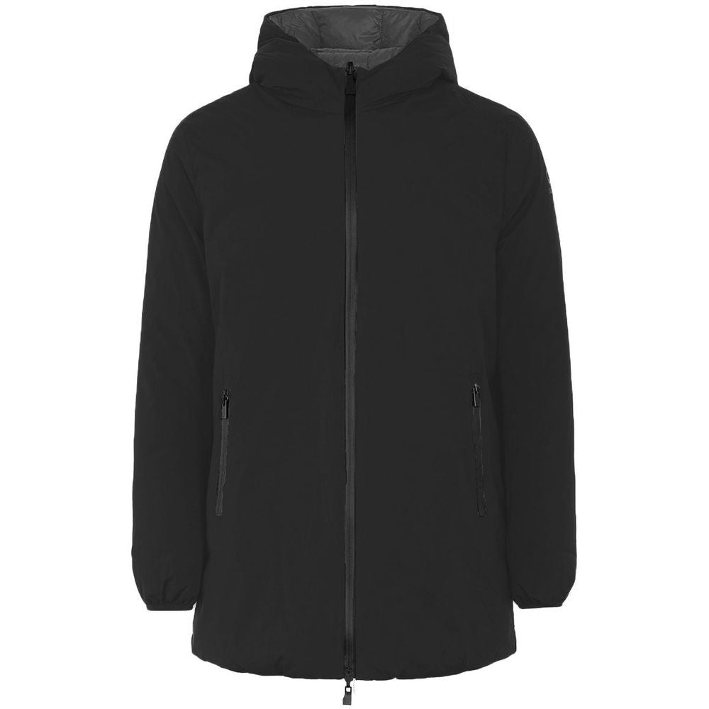 Black Polyester Jackets &amp; Coat