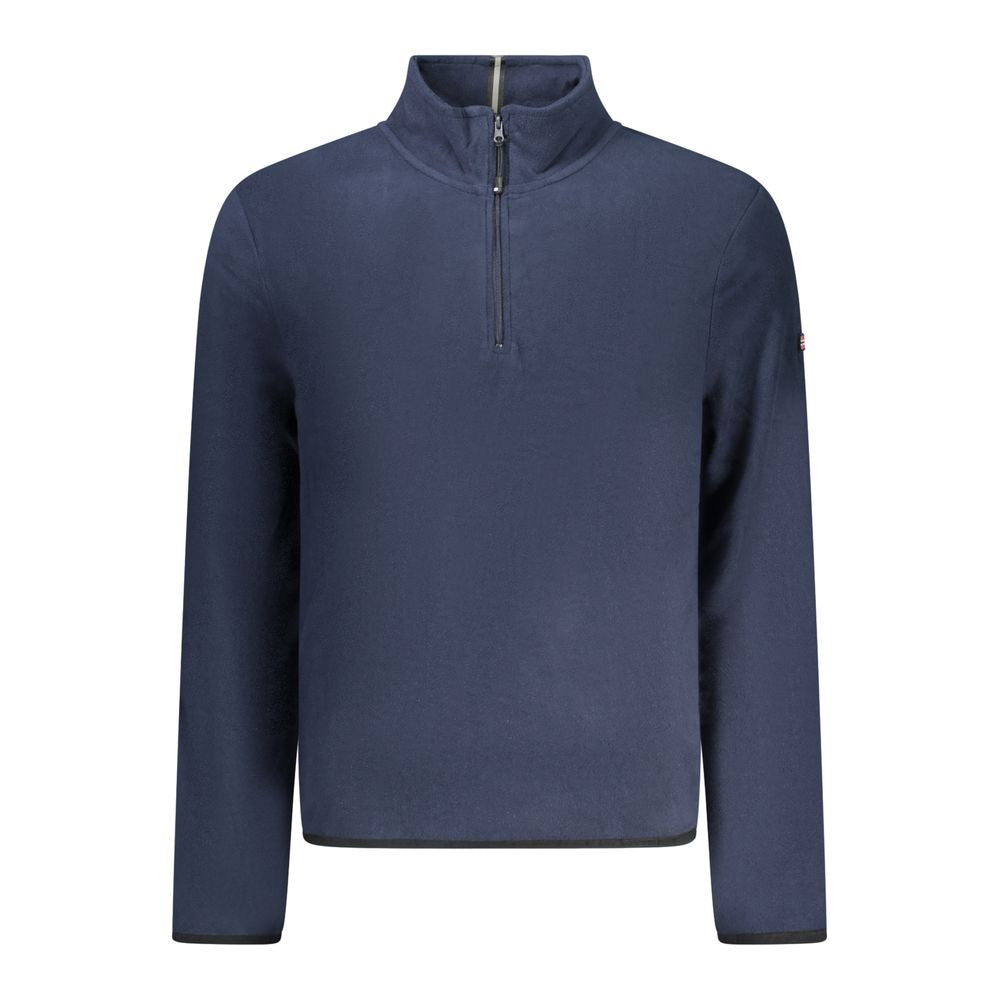 Blue Polyester Men's Sweatshirt
