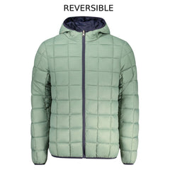 Blu Poliestere Uomo Giubbotto