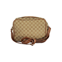 Beige Polyester Women Handbag
