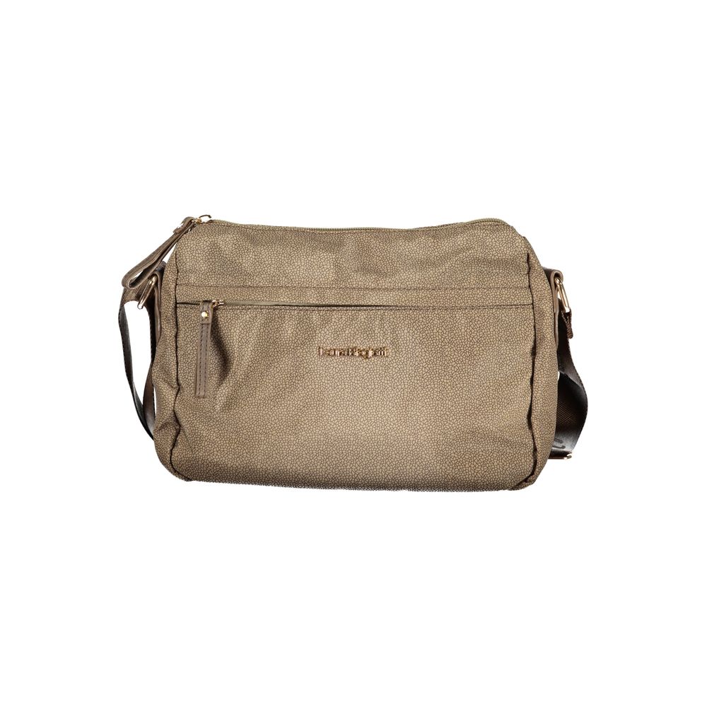 Beige Polyester Women Handbag