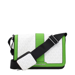 White Fabric Crossbody Bag