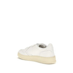 White Rubber Low Top Sneakers