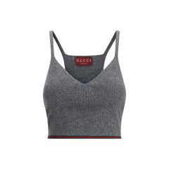 V-neck ribbed Top