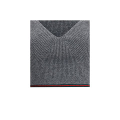 V-neck ribbed Top
