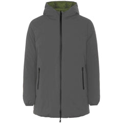 Gray Polyester Jackets &amp; Coat