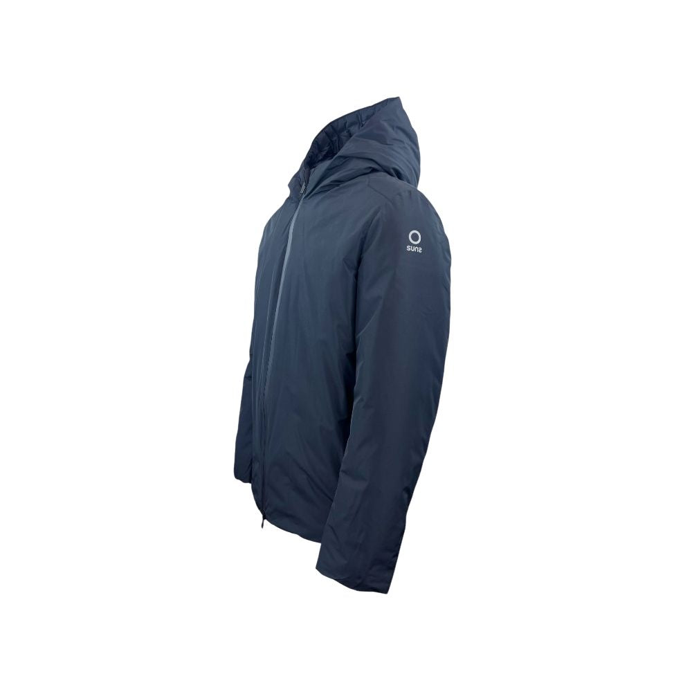 Blue Polyester Jackets &amp; Coat