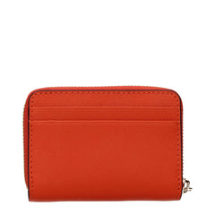 Orange Leather Cardholders