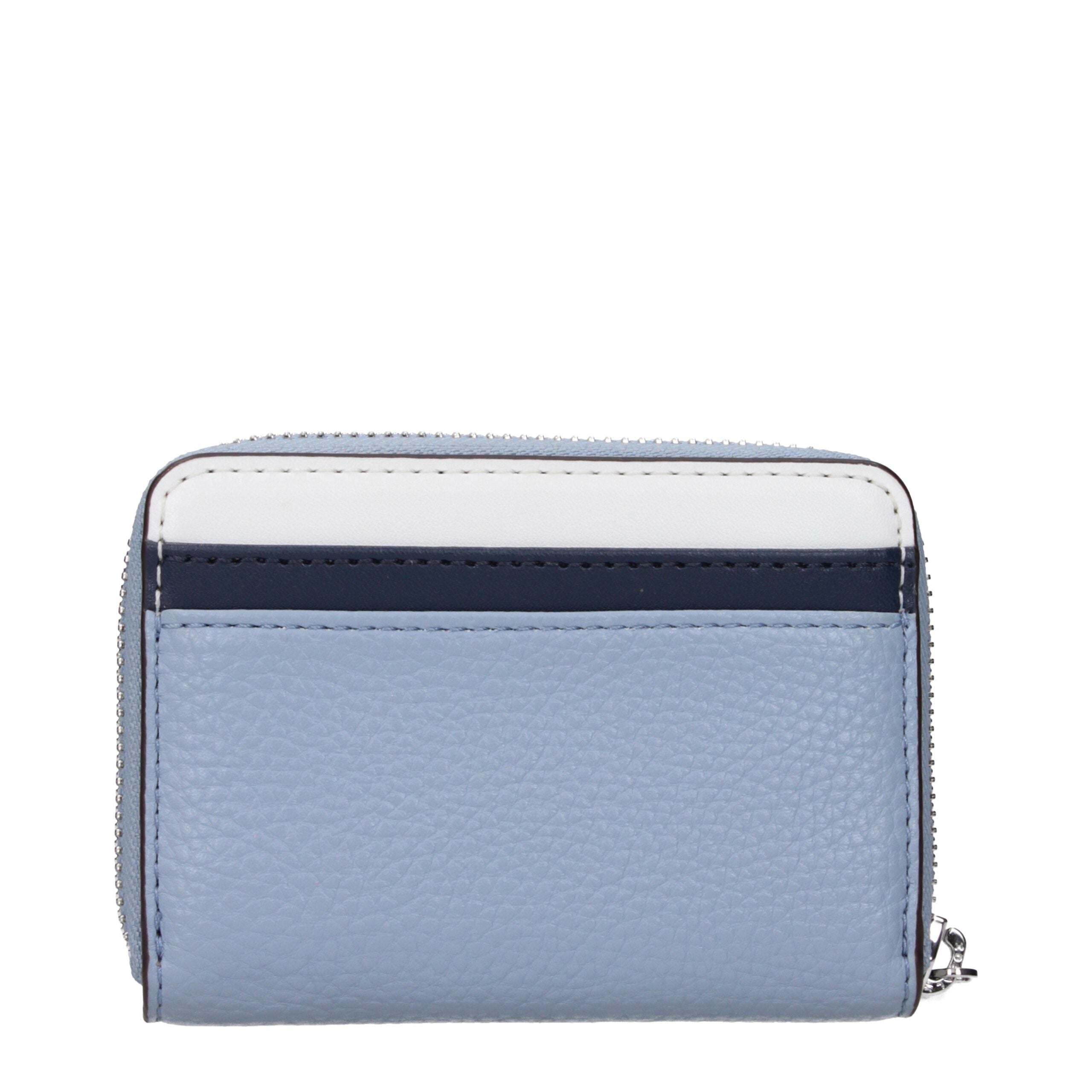 Light Blue Leather Cardholders