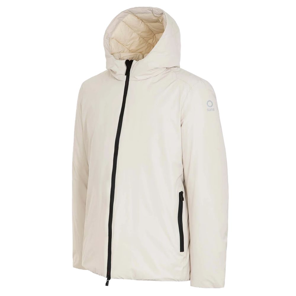 White Polyester Jackets &amp; Coat
