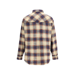 Brown Cotton Pattern Shirt