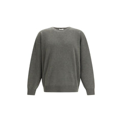 Oversized wool crewneck sweater
