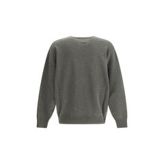 Oversized wool crewneck sweater
