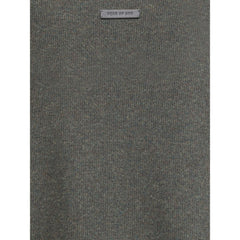 Oversized wool crewneck sweater