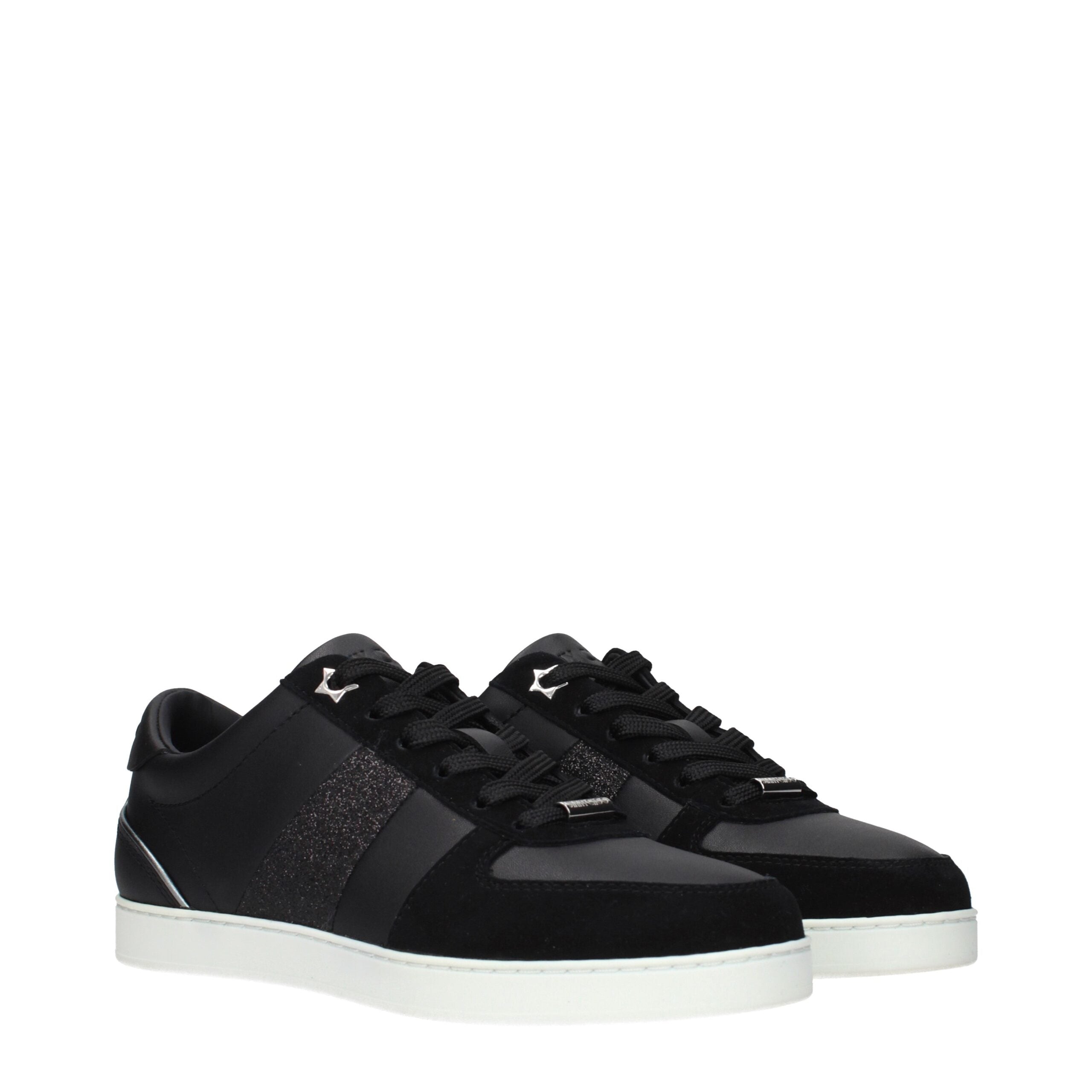 Black Leather Low Tops
