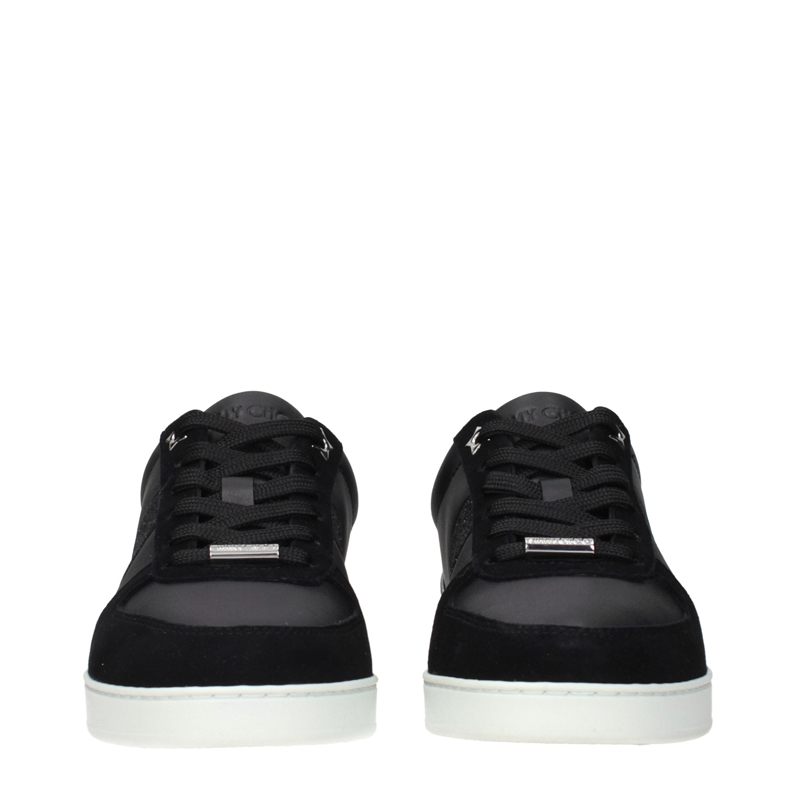 Black Leather Low Tops