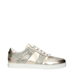 Gold Leather Sneakers