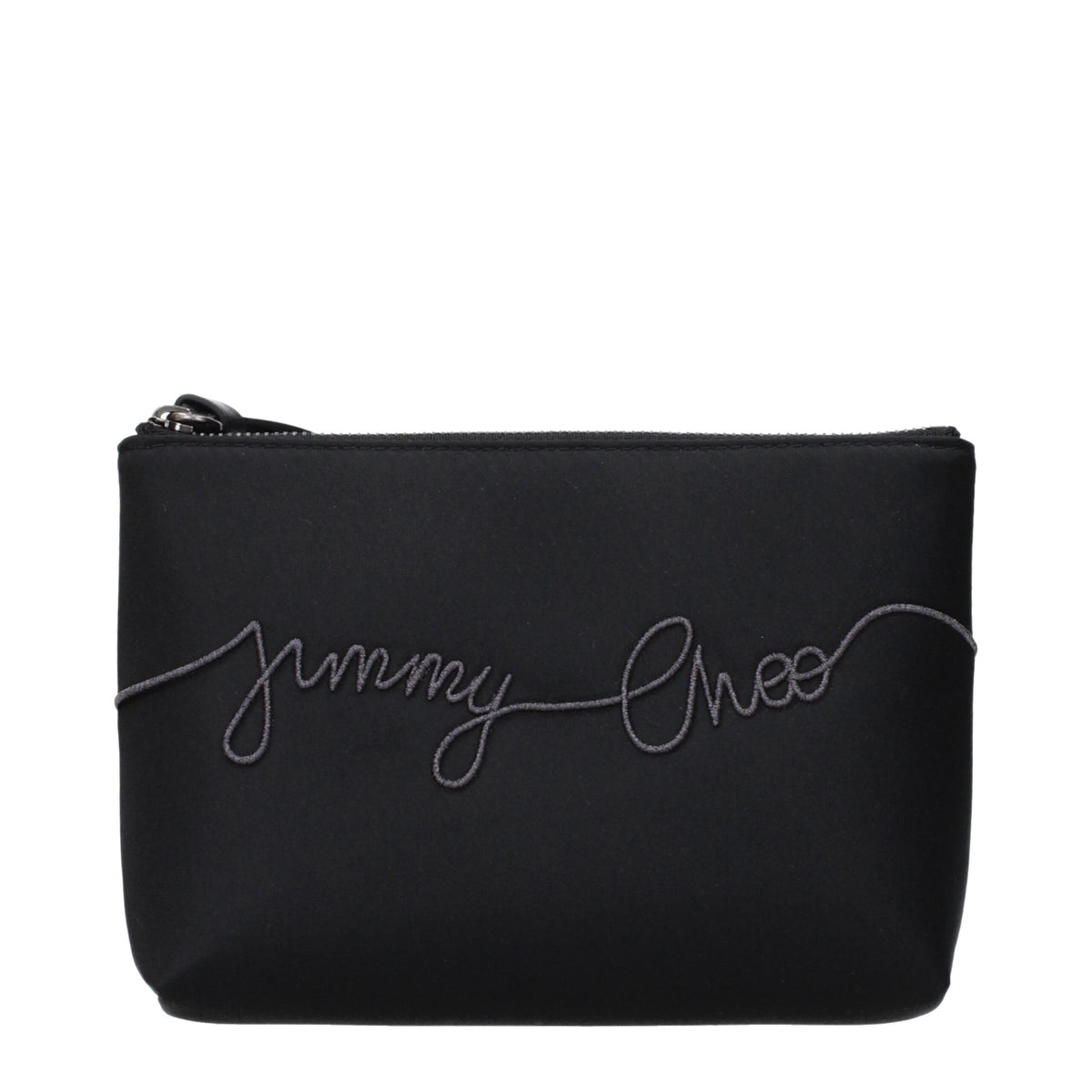 Black Satin Clutch Bag