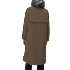 معطف ميدي باركا مبطّن بالفرو