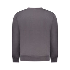 Gray Cotton Men Sweatshirt