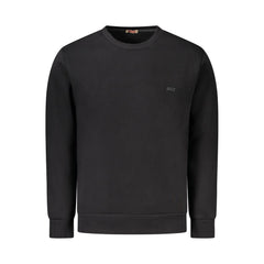 Black Cotton Men's Sweatshirt