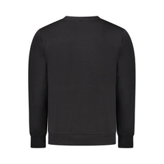 Black Cotton Men's Sweatshirt