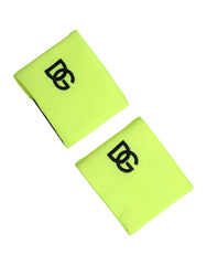 Yellow Green DG Logo Polyester 1 Pair  Wristband