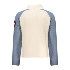 Beige Polyester Men Sweatshirt