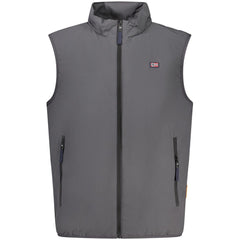 Grigio Polyester Men's Jacket