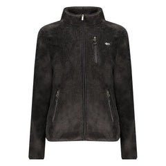 Black Polyester Women Sweatshirt