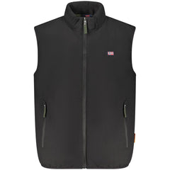 Black Polyester Men's Jacket