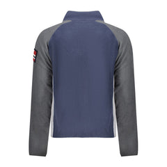 Blue Polyester Men's Sweatshirt
