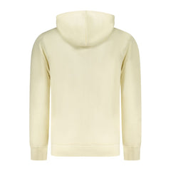 White Cotton Men's Hoodie Sweatshirt