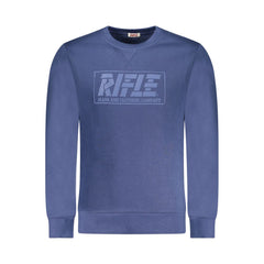 Blue Cotton Men Sweatshirt
